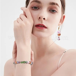 20 шт. стеклянные бусины-лэмпворк из серебряной фольги ручной работы&nbsp;LAMP-YW0001-77