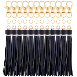 12 шт. подвесные украшения с кисточками из искусственной кожи&nbsp;HJEW-CL0001-05A