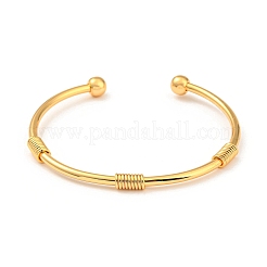 Латунь манжеты браслеты&nbsp;LS-BJEW-P305-01G