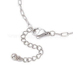 Изготовление браслета-цепочки из канцелярской скрепки толщиной 2.5 мм из нержавеющей стали 304&nbsp;AJEW-JB01404