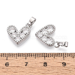 Латунные микро проложить кубического циркония подвески&nbsp;KK-T073-50P