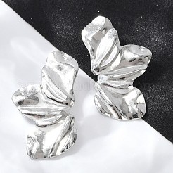 Некорневая нержавеющая сталь 304 серьги-гвоздики для женщин&nbsp;LS-EJEW-Z057-01P