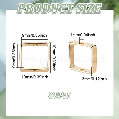 20шт латунные рамки для бусин&nbsp;KK-GO0001-77