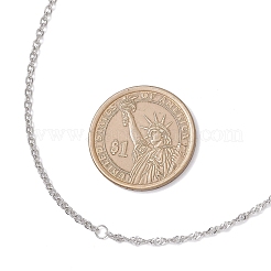 Женские цепочки-цепочки из нержавеющей стали 304 толщиной 2 мм в сингапурском стиле&nbsp;NJEW-JN05606