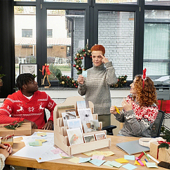 2 пакет 4-слотовые деревянные подставки для дисплеев&nbsp;ODIS-UN0001-18