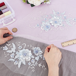 2 шт. Компьютеризированная вышивка ткань утюгом / пришить патчи&nbsp;PATC-HY0001-93B