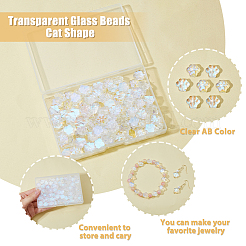 150 шт. Прозрачные стеклянные бусины&nbsp;GGLA-HY0001-06