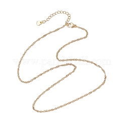 Ожерелья из сингапурской цепи из нержавеющей стали 304&nbsp;NJEW-JN05167-01