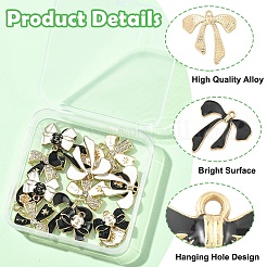 16шт 8 стиля сплава эмалевые подвески&nbsp;ENAM-YW0006-97