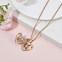 Ожерелья из нержавеющей стали с подвеской в виде сердца из натуральной белой ракушки для женщин&nbsp;NJEW-NB00014