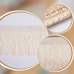 Лента с кисточками из полиэстера&nbsp;OCOR-WH0078-404A