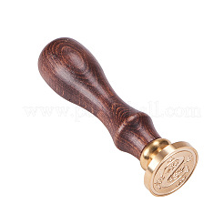 Поделки письмо записки латунь сургучной печати штампы и наборы деревянной ручкой&nbsp;AJEW-PH0010-S