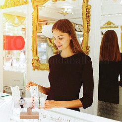 Т-образные стойки для браслетов из искусственной кожи с деревянным основанием&nbsp;AJEW-WH0471-127C