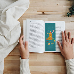 20 шт. 5-х цветная хлопковая ткань-закладка для вышивки крестиком&nbsp;AJEW-GL0003-01