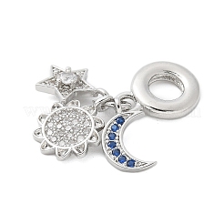 Латунные микро проложить кубического циркония подвески&nbsp;KK-S507-03P