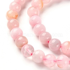 5 нитка натуральный розовый кварц бусины нити G-YW0002-02