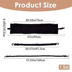 Бархатная дорожная наволочка из полиэстера&nbsp;AJEW-WH20006-66A