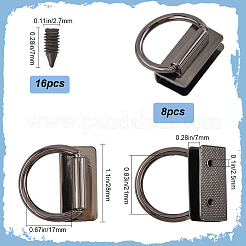 8 шт. пряжки для сумок из сплава&nbsp;FIND-GF0006-88A