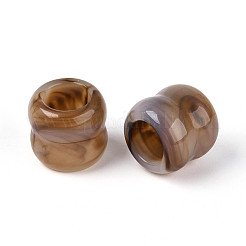 Двухцветные непрозрачные акриловые бусины&nbsp;OACR-N157-03