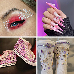 Полукруглые кабошоны из абс-пластика&nbsp;FIND-TAC0038-08E