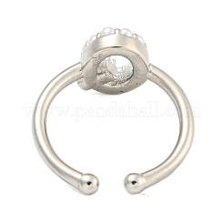 Латунные открытые манжеты для женщин&nbsp;RJEW-F162-01P-Q