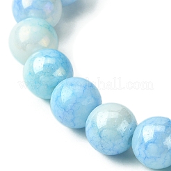 Эластичные браслеты из гальванического стекла для женщин&nbsp;BJEW-JB09483