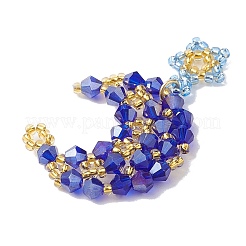 Подвеска из искусственного австрийского хрусталя с 5301 стеклом и круглыми бусинами тохо&nbsp;PALLOY-MZ00179