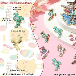 Подвески из сплава с принтом в 40 стилях&nbsp;FIND-CJ0001-96