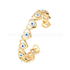 Латунь манжеты браслеты для женщин&nbsp;BJEW-C140-33G