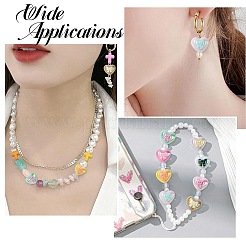 20 шт. непрозрачные акриловые бусины с УФ-покрытием&nbsp;PACR-YW0001-53