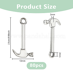 80 шт. Подвески из сплава в тибетском стиле&nbsp;FIND-DC0007-61