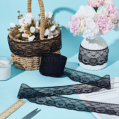 20 ярд полиэстеровой цветочной кружевной ленты для изготовления украшений&nbsp;OCOR-HY0001-23B