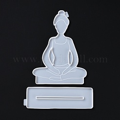 Силиконовые Молды для статуй для йоги своими руками&nbsp;DIY-G046-13