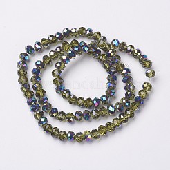 Гальванизируйте прозрачное стекло бисер нитей&nbsp;LS-EGLA-A034-T4mm-Q16