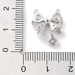 Латунные микропаве прозрачные подвески с фианитом&nbsp;ZIRC-L104-009P