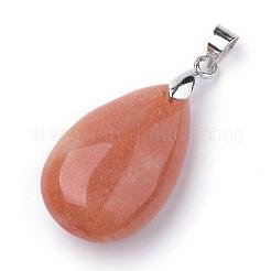 Натуральный красный авантюрин подвески G-S243-25