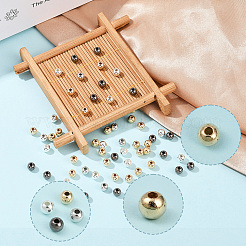 2400 шт. 4 цвета круглые пластиковые бусины-разделители ccb&nbsp;CCB-PA0001-05C