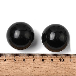 Сферические бусины из натурального обсидиана без отверстий&nbsp;G-I367-05-08