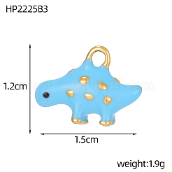Подвески из нержавеющей стали 304 с эмалью&nbsp;STAS-OY002-77G