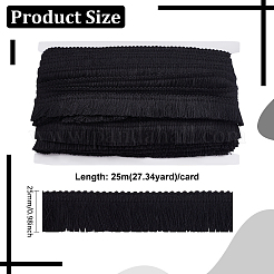 Лента с кисточками из полиэстера длиной 25 м.&nbsp;OCOR-WH0091-27C