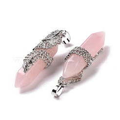 Природного розового кварца подвески&nbsp;G-E059-02AS-05