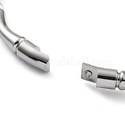 Некорневой браслет из нержавеющей стали 201 с шарнирным креплением&nbsp;STAS-Z057-01E