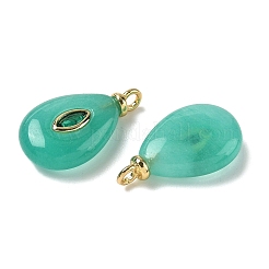 Крашеные натуральный белый нефрит подвески&nbsp;G-H328-01G-A01