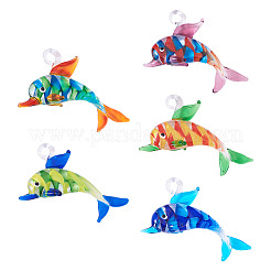 5 шт. 5-х цветные большие подвески ручной работы в технике лэмпворк&nbsp;LAMP-TA0001-72