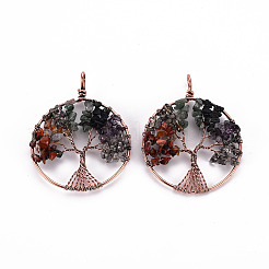 Большие подвески из натурального зеленого авантюрина&nbsp;LS-G-S359-186