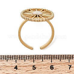 Полое овальное кольцо с сердечком из нержавеющей стали 304&nbsp;RJEW-A091-17G