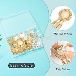 Наборы для изготовления подвесок из сплава с перьями в виде купола&nbsp;DIY-TA0011-22