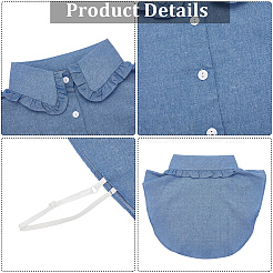 Съемные воротники из хлопка&nbsp;AJEW-WH20816-025A