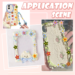 240 шт. 8-х цветные кабошоны из смолы сакуры&nbsp;FIND-SC0019-68