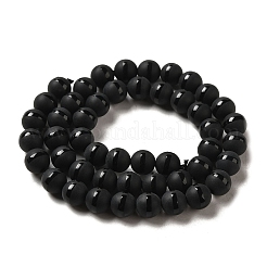 Окрашенные естественный агат круглый шарик нити&nbsp;LS-G-J271-10-8mm